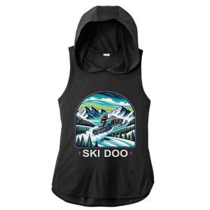 Ski Doo Snowmobile Ladies PosiCharge Tri-Blend Wicking Draft Hoodie Tank