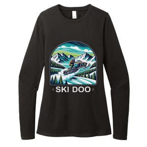 Ski Doo Snowmobile Womens CVC Long Sleeve Shirt