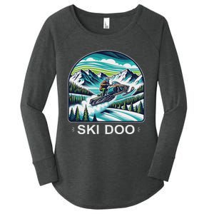 Ski Doo Snowmobile Women's Perfect Tri Tunic Long Sleeve Shirt