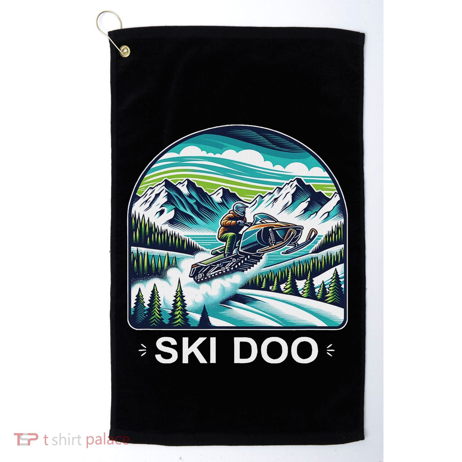Ski Doo Snowmobile Golf Towel