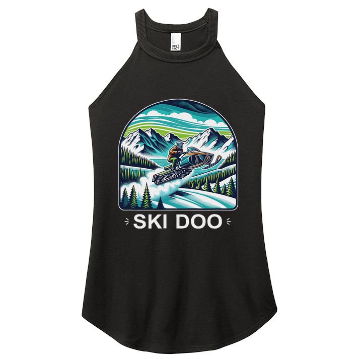 Ski Doo Snowmobile Women's Perfect Tri Rocker Tank