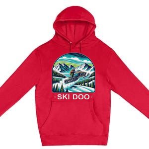 Ski Doo Snowmobile Premium Pullover Hoodie