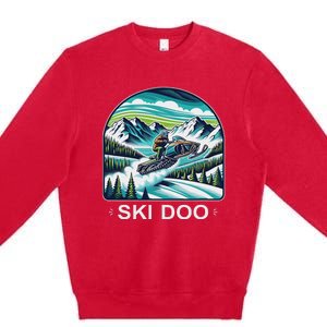 Ski Doo Snowmobile Premium Crewneck Sweatshirt