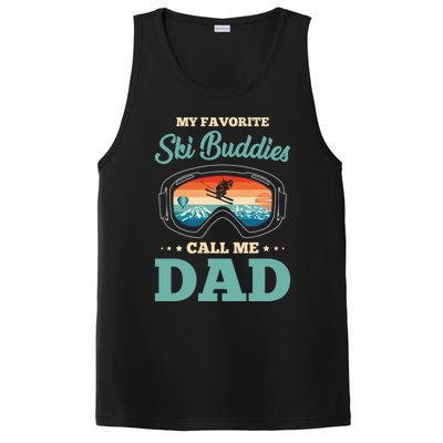 Skier Dad Ski Dad Ski My Favorite Ski Buddies Call Me Dad Cute Gift PosiCharge Competitor Tank