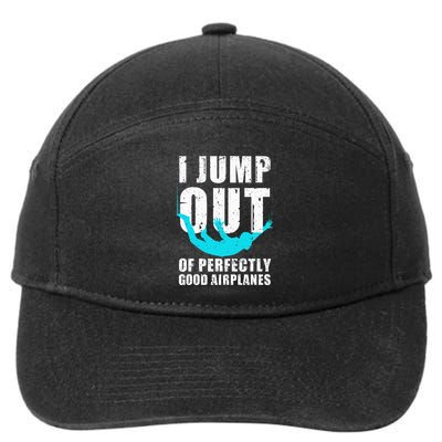 Skydiving Design Skydiver Skydive Lovers 7-Panel Snapback Hat