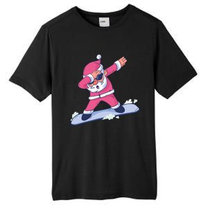 Snowboard Dabbing Santa Claus Funny Christmas Dab Dance Gift Cute Gift Tall Fusion ChromaSoft Performance T-Shirt