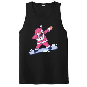 Snowboard Dabbing Santa Claus Funny Christmas Dab Dance Gift Cute Gift PosiCharge Competitor Tank