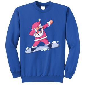 Snowboard Dabbing Santa Claus Funny Christmas Dab Dance Gift Cute Gift Sweatshirt