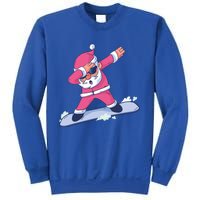 Snowboard Dabbing Santa Claus Funny Christmas Dab Dance Gift Cute Gift Sweatshirt