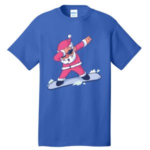 Snowboard Dabbing Santa Claus Funny Christmas Dab Dance Gift Cute Gift Tall T-Shirt