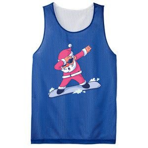 Snowboard Dabbing Santa Claus Funny Christmas Dab Dance Gift Cute Gift Mesh Reversible Basketball Jersey Tank