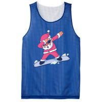 Snowboard Dabbing Santa Claus Funny Christmas Dab Dance Gift Cute Gift Mesh Reversible Basketball Jersey Tank