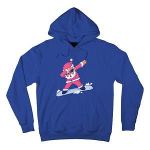 Snowboard Dabbing Santa Claus Funny Christmas Dab Dance Gift Cute Gift Tall Hoodie