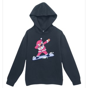 Snowboard Dabbing Santa Claus Funny Christmas Dab Dance Gift Cute Gift Urban Pullover Hoodie