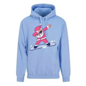 Snowboard Dabbing Santa Claus Funny Christmas Dab Dance Gift Cute Gift Unisex Surf Hoodie