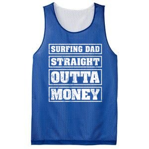 Surfing Dad Straight Outta Money Funny Surfing Fathers Day Great Gift Mesh Reversible Basketball Jersey Tank