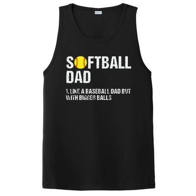 Softball Dad PosiCharge Competitor Tank