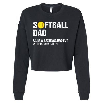 Softball Dad Cropped Pullover Crew