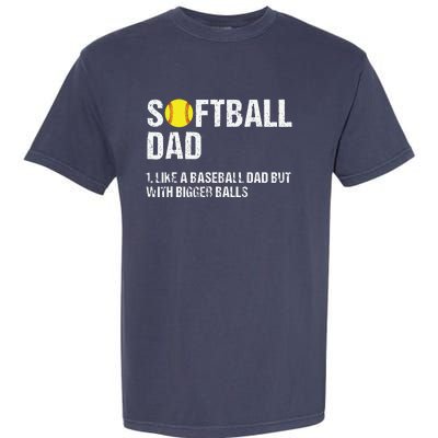 Softball Dad Garment-Dyed Heavyweight T-Shirt