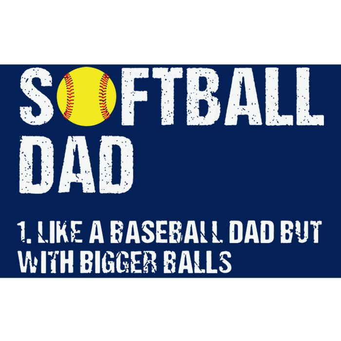 Softball Dad Bumper Sticker