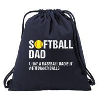 Softball Dad Drawstring Bag
