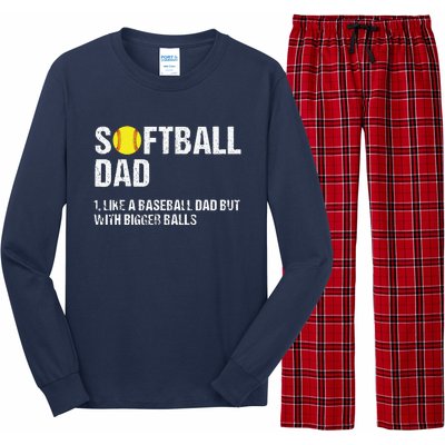 Softball Dad Long Sleeve Pajama Set