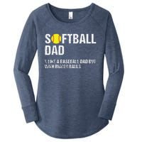 Softball Dad Women's Perfect Tri Tunic Long Sleeve Shirt