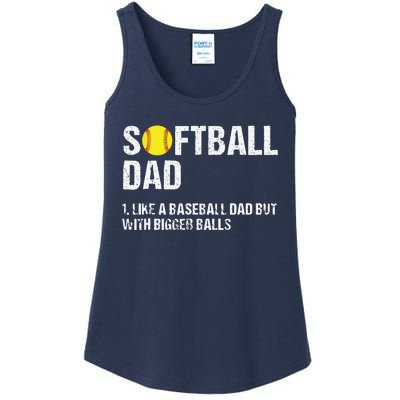 Softball Dad Ladies Essential Tank