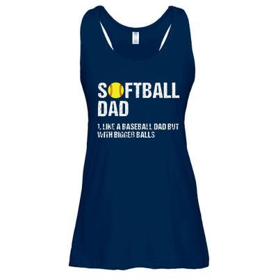 Softball Dad Ladies Essential Flowy Tank