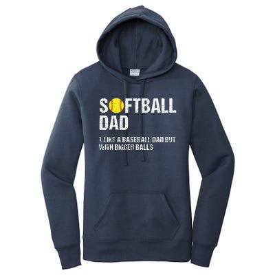 Softball Dad Women's Pullover Hoodie