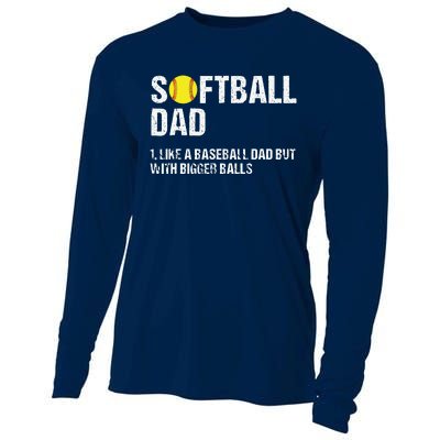 Softball Dad Cooling Performance Long Sleeve Crew