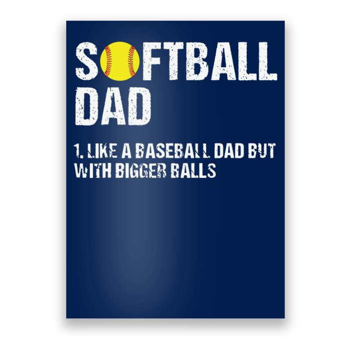 Softball Dad Poster