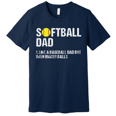 Softball Dad Premium T-Shirt