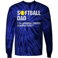 Softball Dad Tie-Dye Long Sleeve Shirt