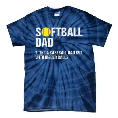 Softball Dad Tie-Dye T-Shirt