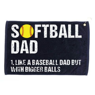 Softball Dad Grommeted Golf Towel