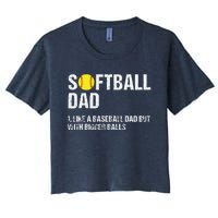 Softball Dad Women's Crop Top Tee