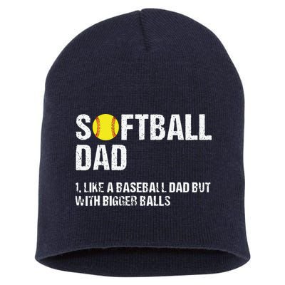 Softball Dad Short Acrylic Beanie