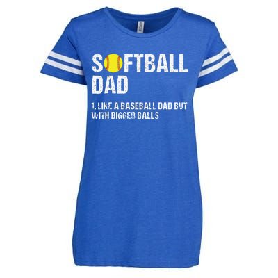 Softball Dad Enza Ladies Jersey Football T-Shirt