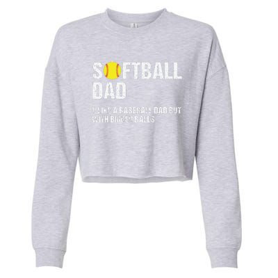 Softball Dad Cropped Pullover Crew