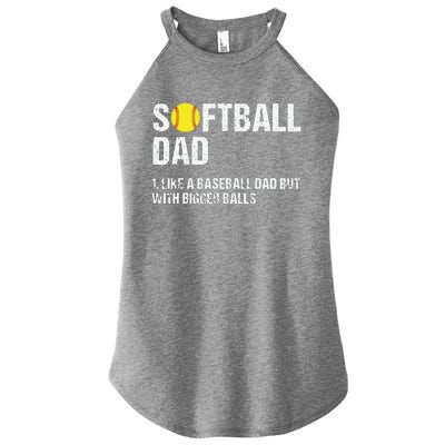 Softball Dad Women's Perfect Tri Rocker Tank