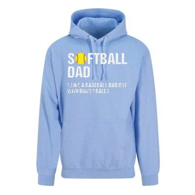 Softball Dad Unisex Surf Hoodie