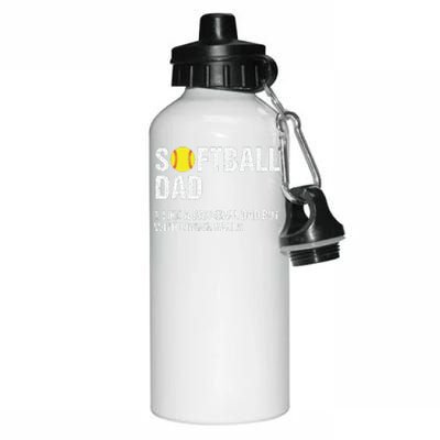 Softball Dad Aluminum Water Bottle