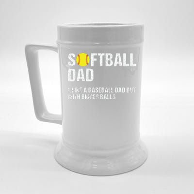 Softball Dad Beer Stein