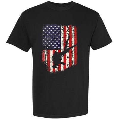 Scuba Diver Scuba Diving American Flag Garment-Dyed Heavyweight T-Shirt