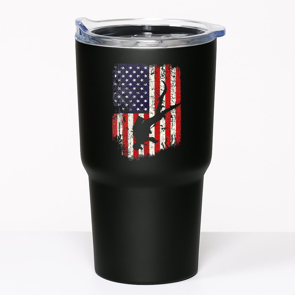 Scuba Diver Scuba Diving American Flag Tumbler