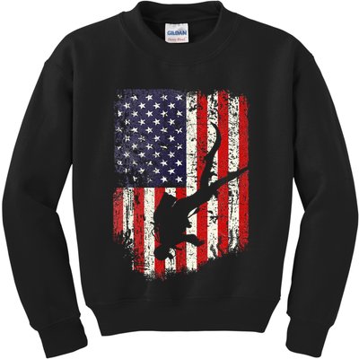 Scuba Diver Scuba Diving American Flag Kids Sweatshirt