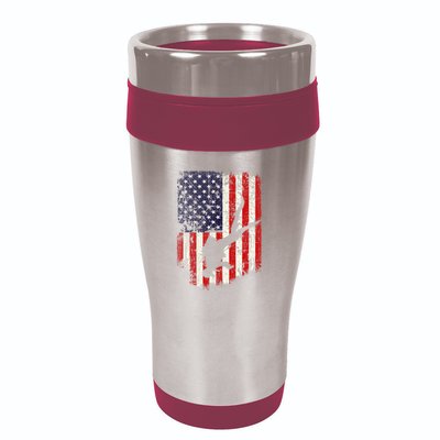 Scuba Diver Scuba Diving American Flag 16oz Travel Tumbler