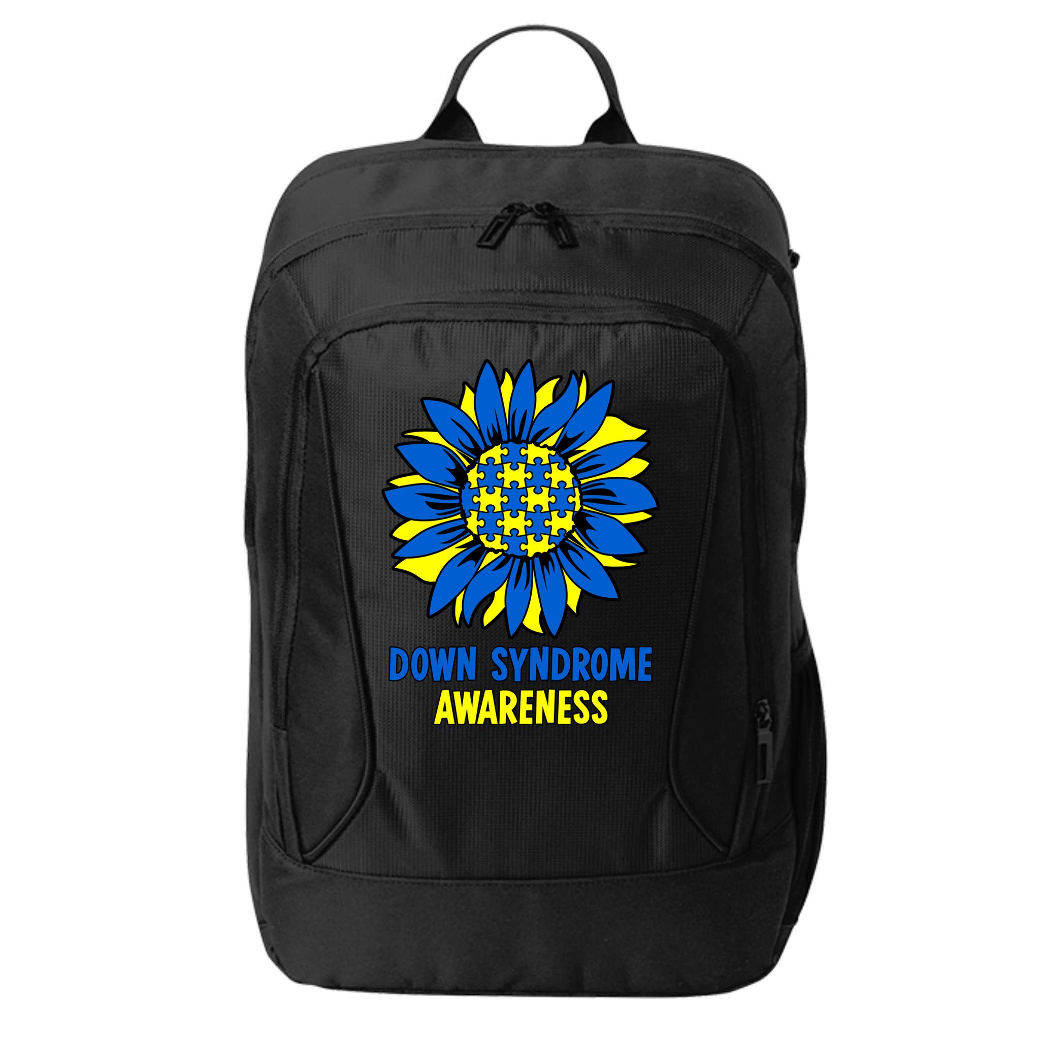 Sunflower Down Syndrome Awareness City Backpack