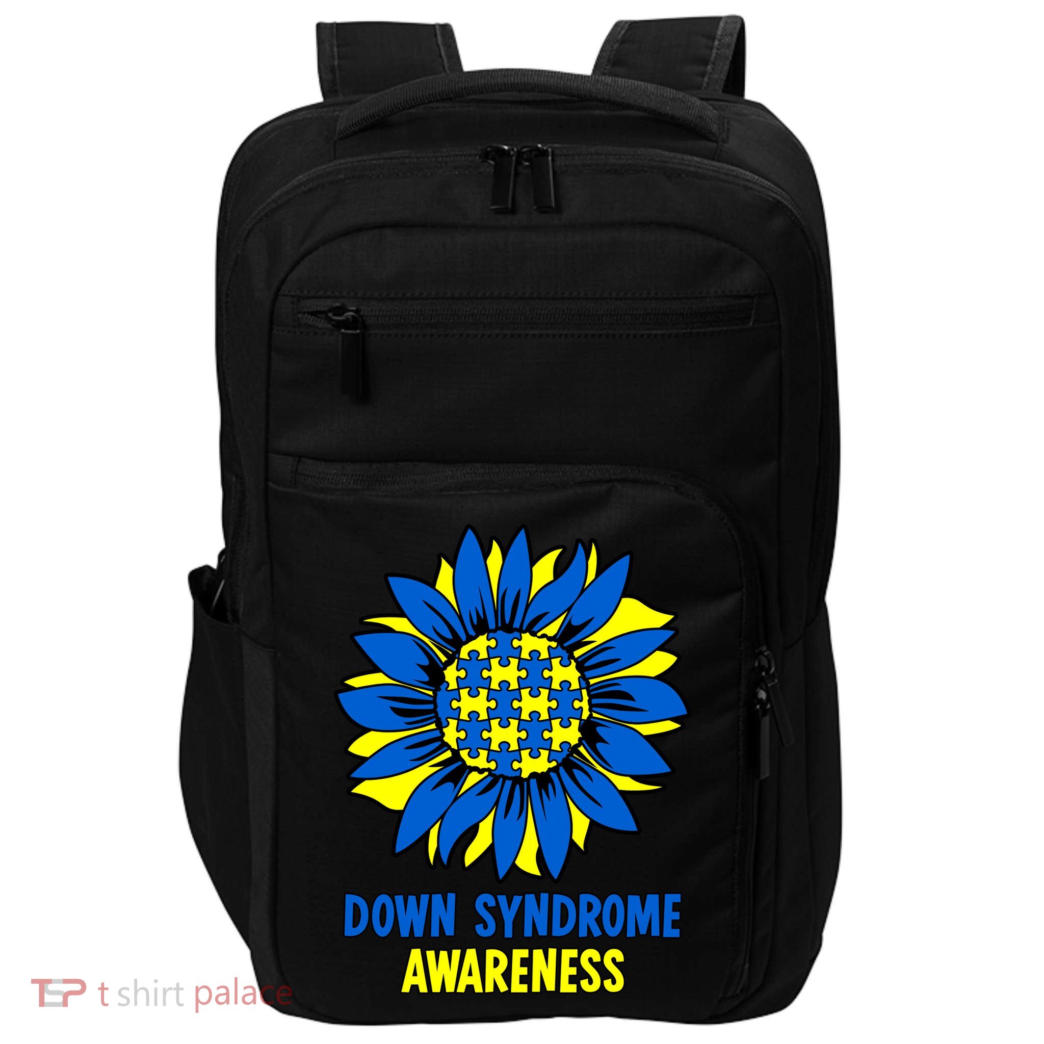Sunflower Down Syndrome Awareness Impact Tech Backpack